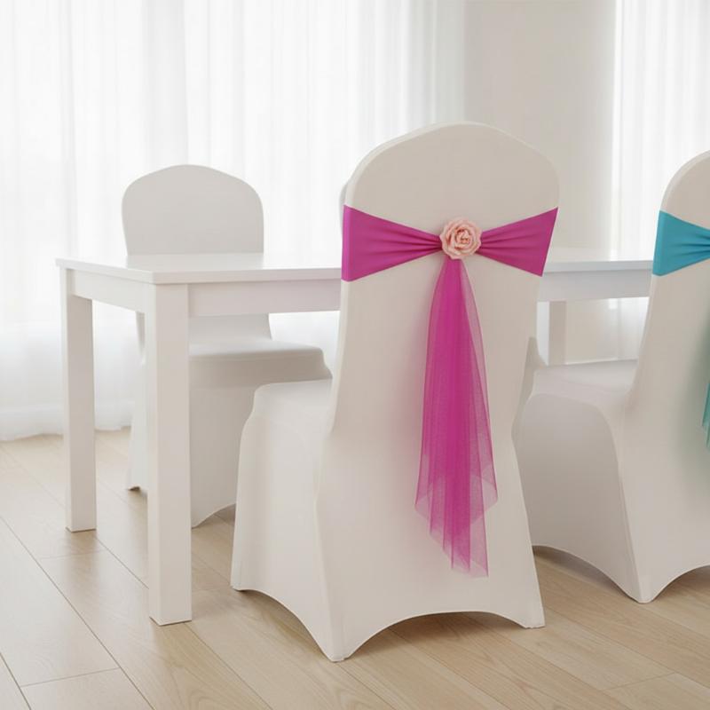 Chair Sash Organza - 1 Pieza de Lazos para Sillas