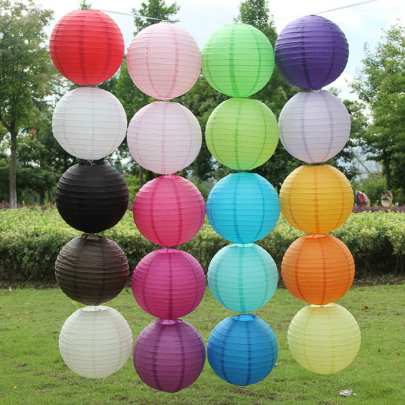 Wedding Event Supply - Linterna de papel redonda china de