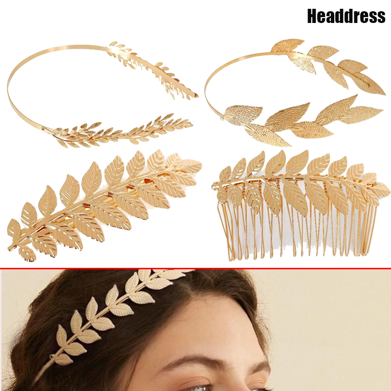 Wedding Supply Store - Diadema de hojas de Color dorado