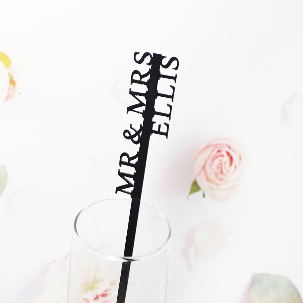 Wedding Souvenir - Agitadores de Bebidas Personalizados, Etiquetas para