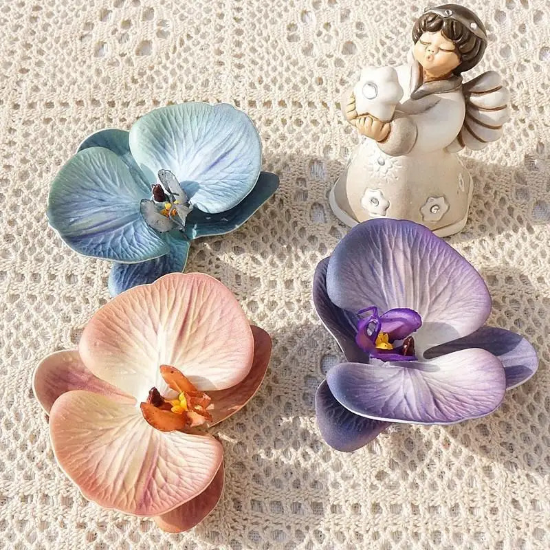 Wedding Souvenir - Tocado de orquídeas y mariposas impreso