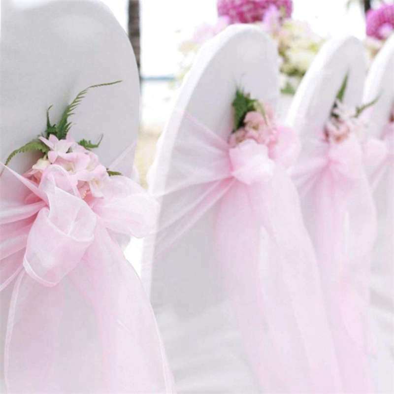 Chair Sash Organza - 10/50/100 Uds. Decoración de silla de