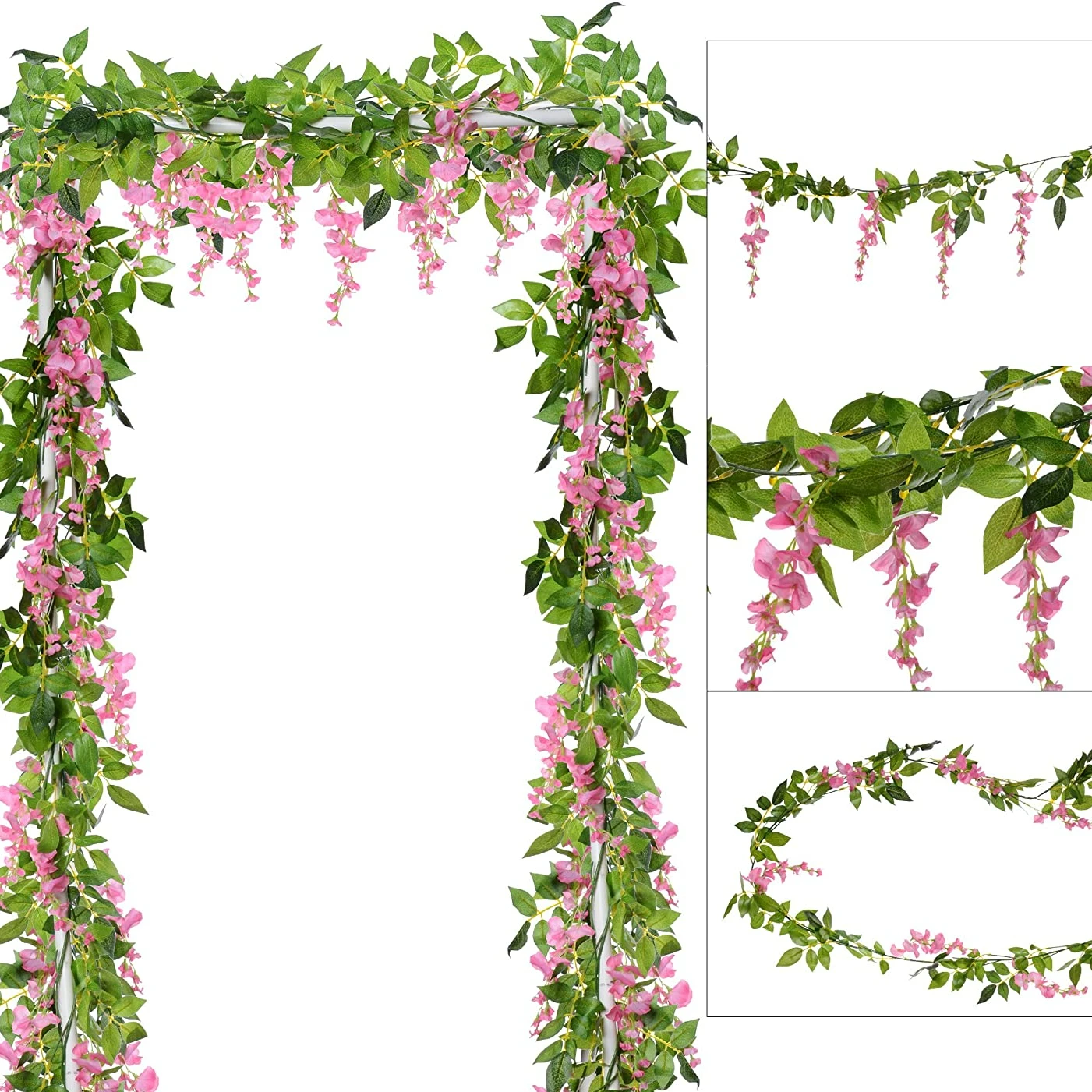 Wedding Arch Flower - Flores artificiales de seda de 1,8