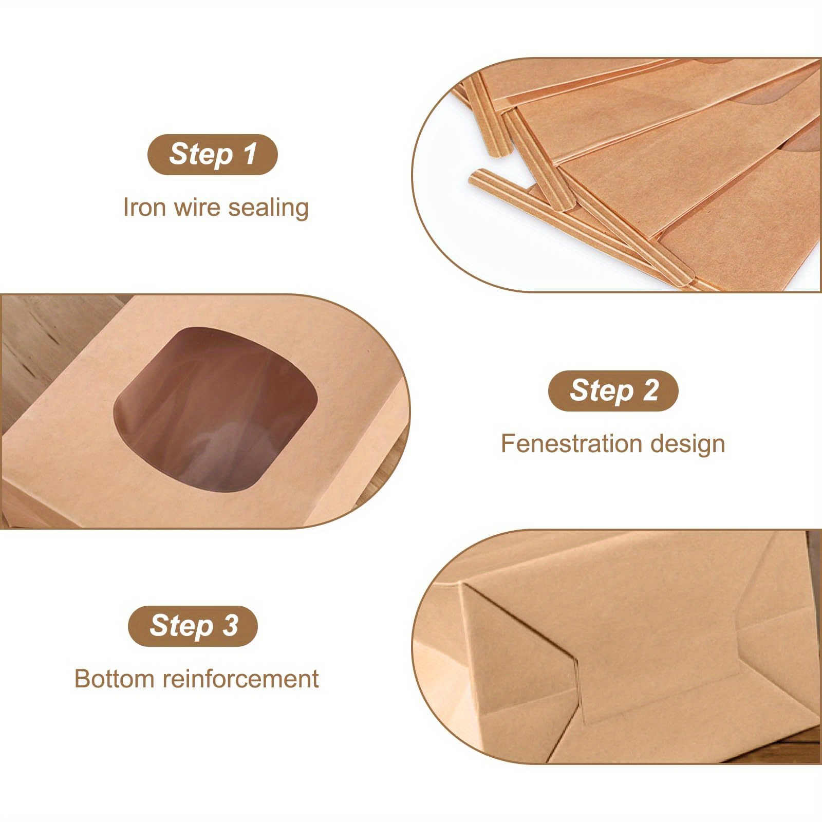 30 bolsas de papel marrón con  - Wedding Supply Company reseña y precio