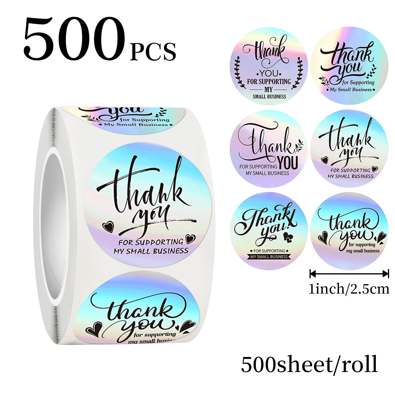 JCAC 500pcs/rollo Pegatinas Ho - Wedding Souvenir reseña y precio