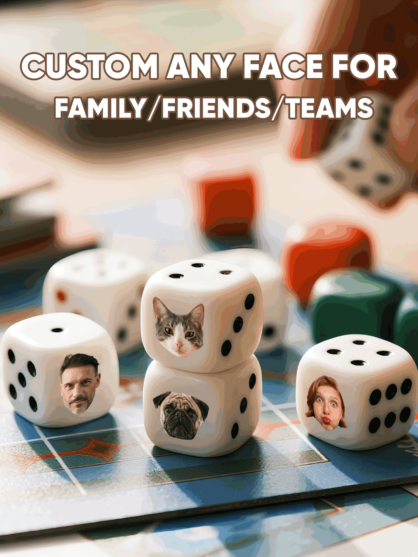 Dados Personalizados con Caras - Wedding Souvenir reseña y precio
