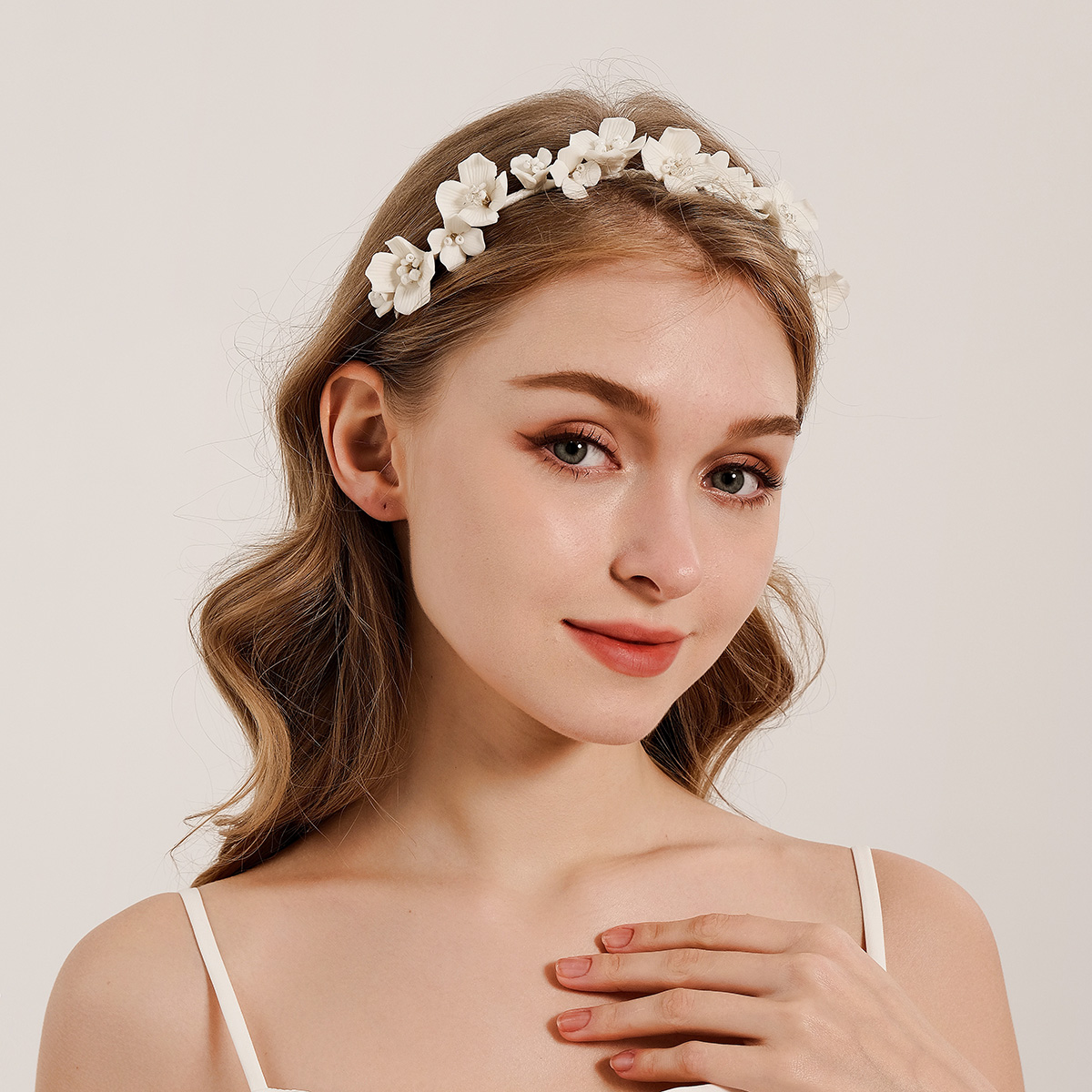 Efily novia flor blanca aro de - Wedding Supply Store reseña y precio