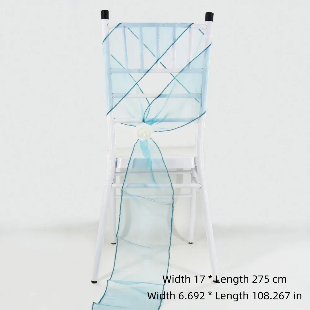 Decoración de Sillas para Boda - Chair Sash Organza reseña y precio
