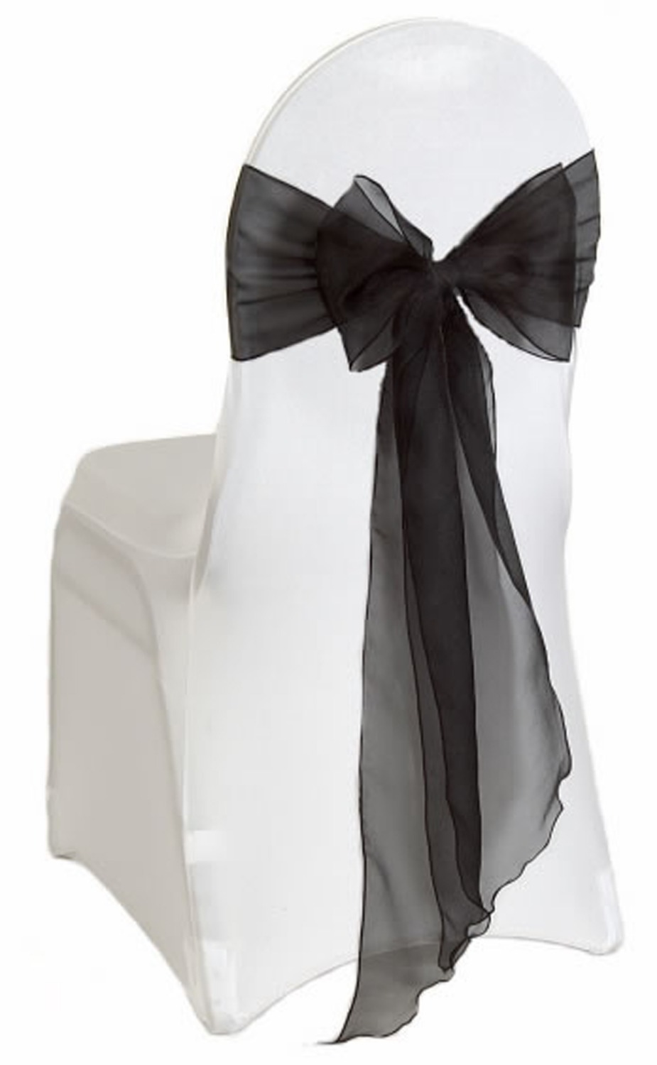 Lazos de silla de Organza negr - Chair Sash Organza reseña y precio