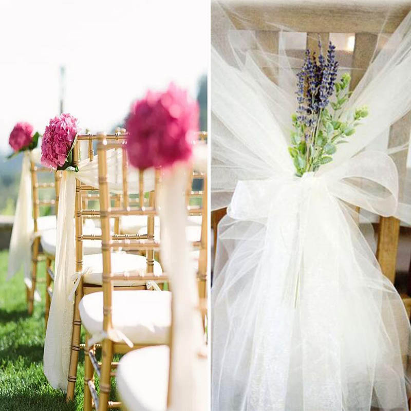 Rollo de tela de tul de Organz - Chair Sash Organza reseña y precio